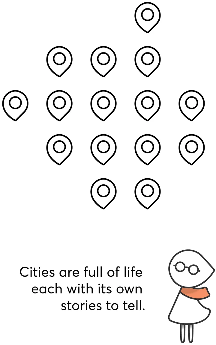 Cities are full of life, each with its own stories to tell.
